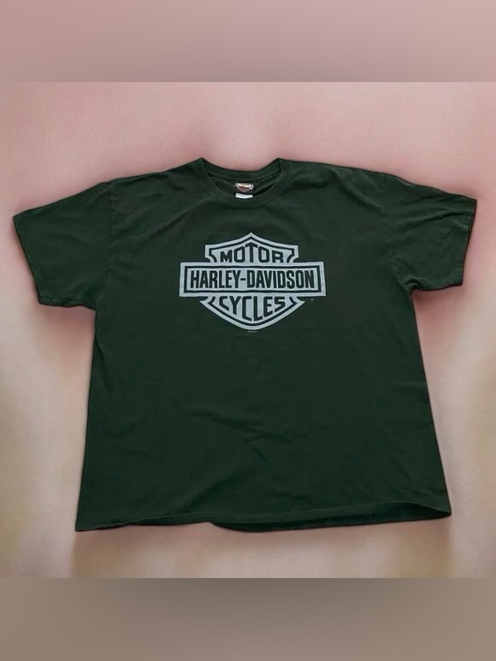 🎈Harley-Davidson Men's Dark Green Short Sleeve Logo Tee